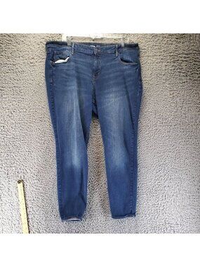 Old Navy Jeans Womens Size 18 Blue Rockstar Mid-Rise Super Skinny Stretch Denim